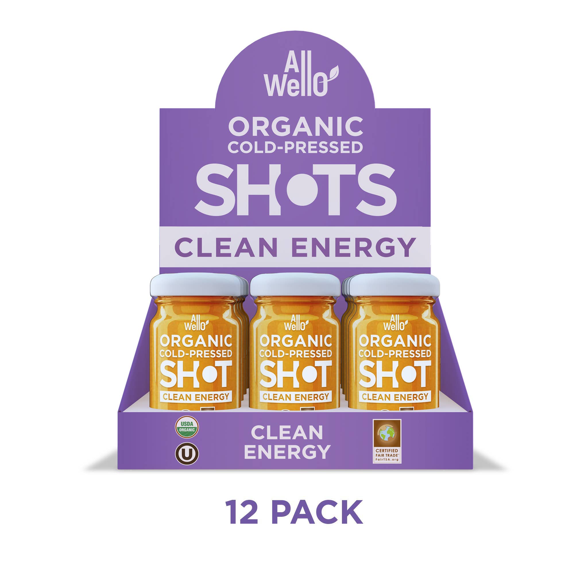 Market - Organic Cold-Pressed Clean Energy Shot With Ginseng