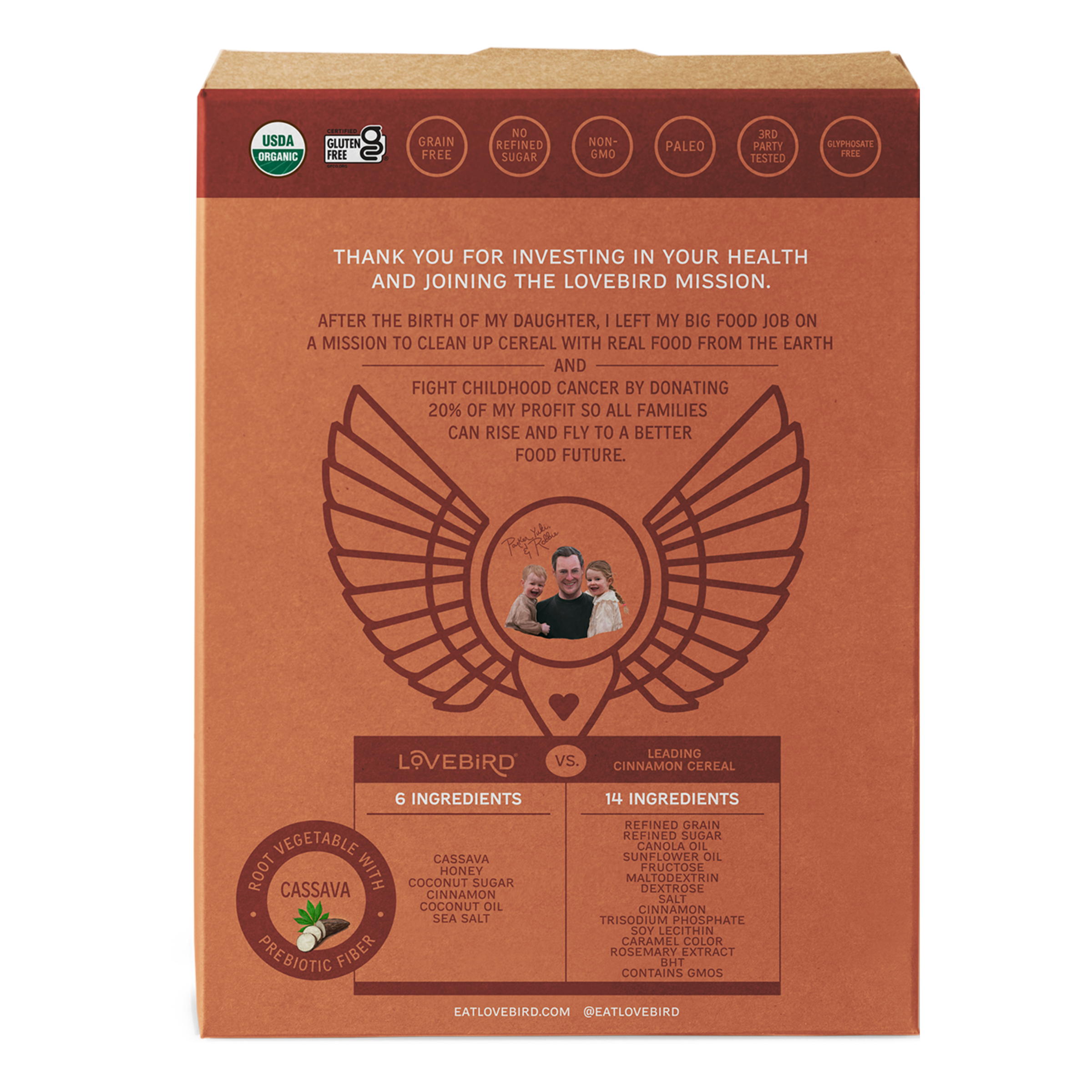Market - Lovebird Cereal Cinnamon | Tinez Farms